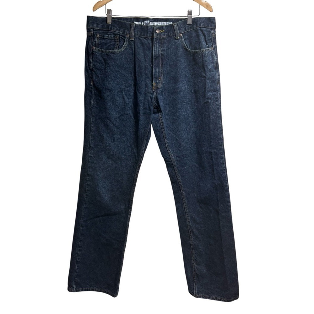 Route 66 Mens RT66 Low Rise‎ Bootcut Jeans 36x34 Denim Pants 5-Pocket Style #682